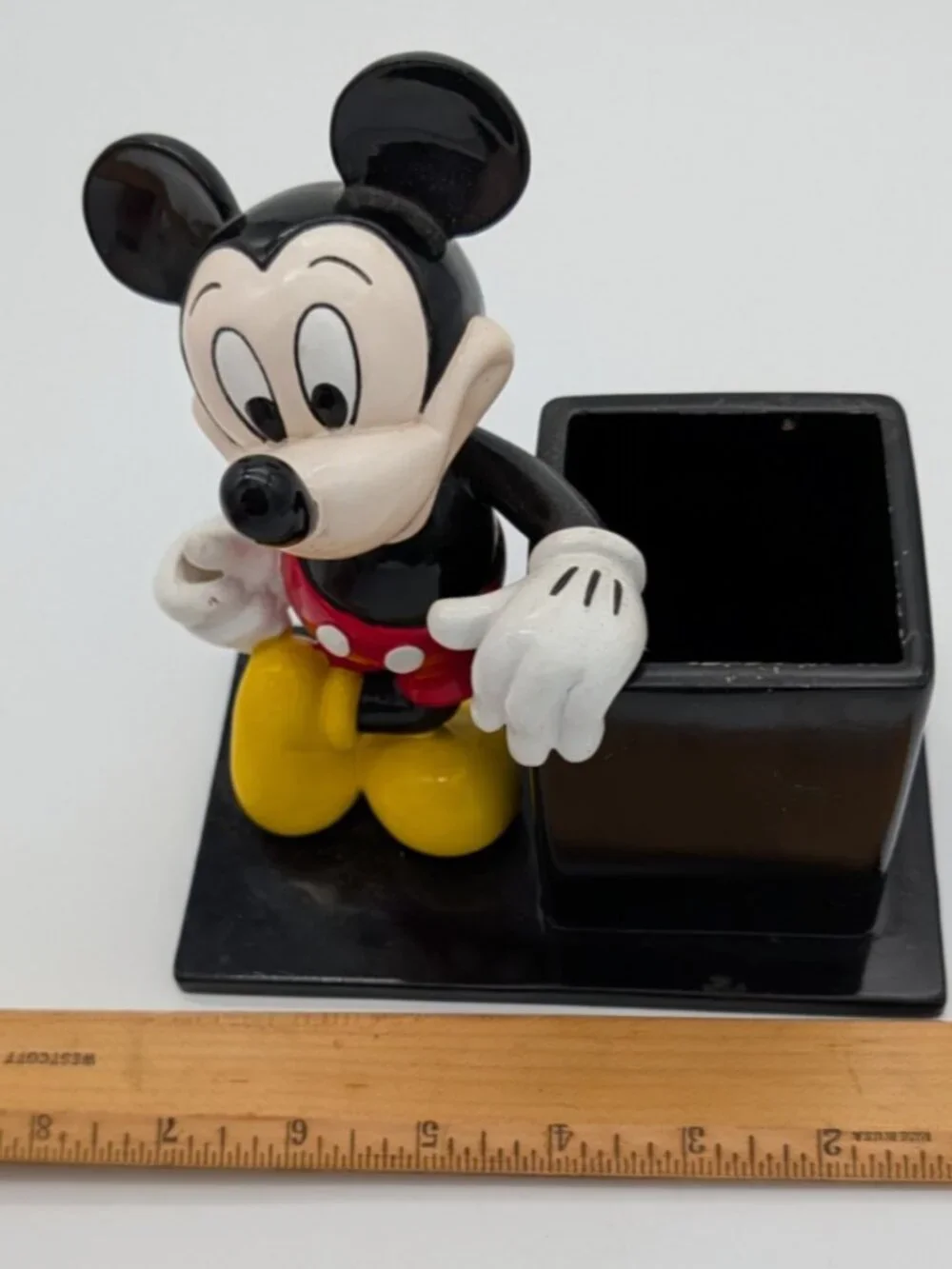 Vintage Mickey Mouse Desk Accessory Pencil Holder Disney office decor organizer